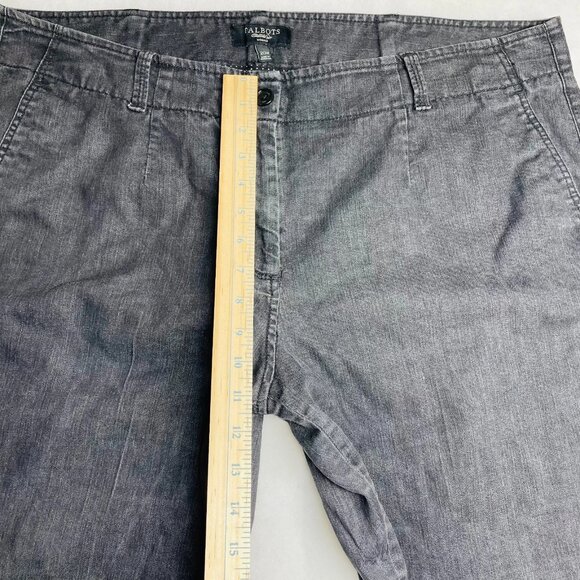 Talbots Womens Black Dark Wash Stretch Flared Leg Denim Jeans Plus Size 20W - Picture 7 of 9